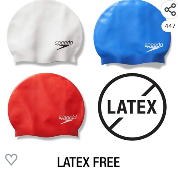 NWT Speedo Solid Silicone Swimcap - Picture 4 of 7